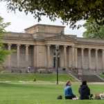 The exterior of the Weston Park Museum set in the grounds of Weston Park.