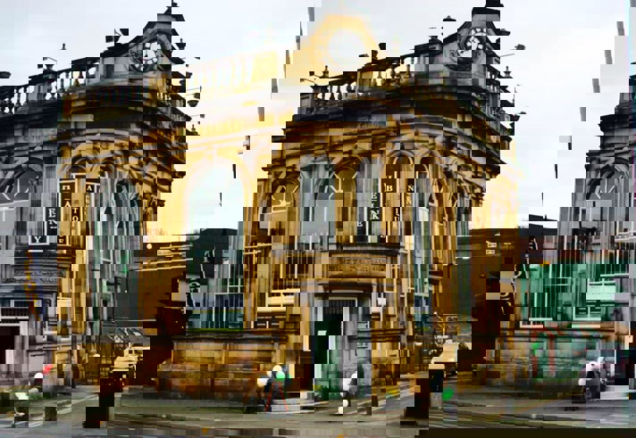 The exterior of the Heeley Bank Antiques Centre.