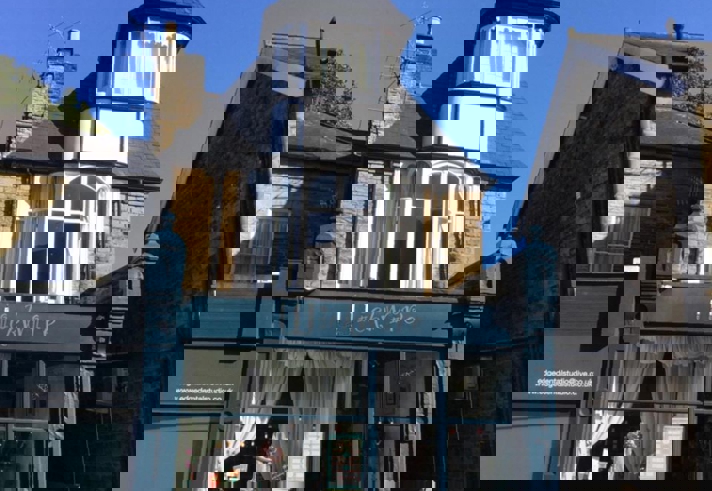 The exterior of the Wickwire shop.