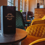 A menu on a table at Boulevardier 