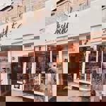 The exterior of Aesthete Coffee + Kitchen.