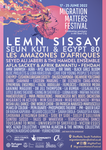 Migration Matters 2022 festival poster