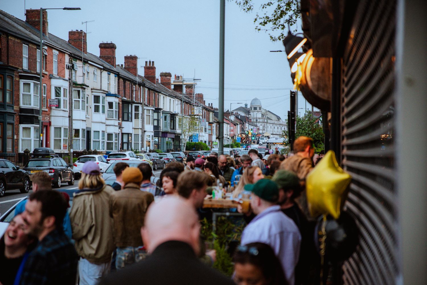 Group of people stood outside Rumkeg at Abbeydale Live
