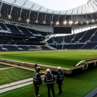 The retracting pitch at Tottenham Hotspur FC's ground. The technology that made it possible was was created by Sheffield business SCX.