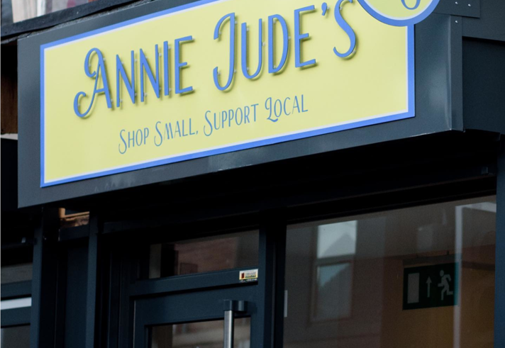 Annie Jude's shop sign