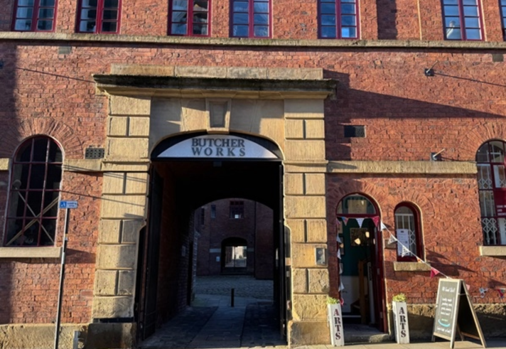 The entrance to the Butchers Works.