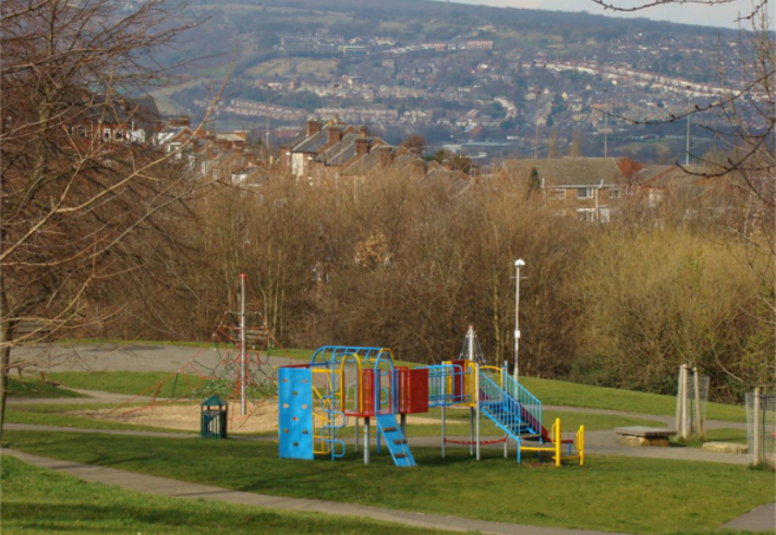 A play area at Ruskin Park.