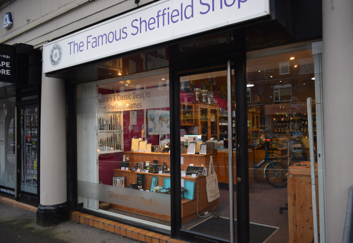 The exterior of the The Famous Sheffield Shop.