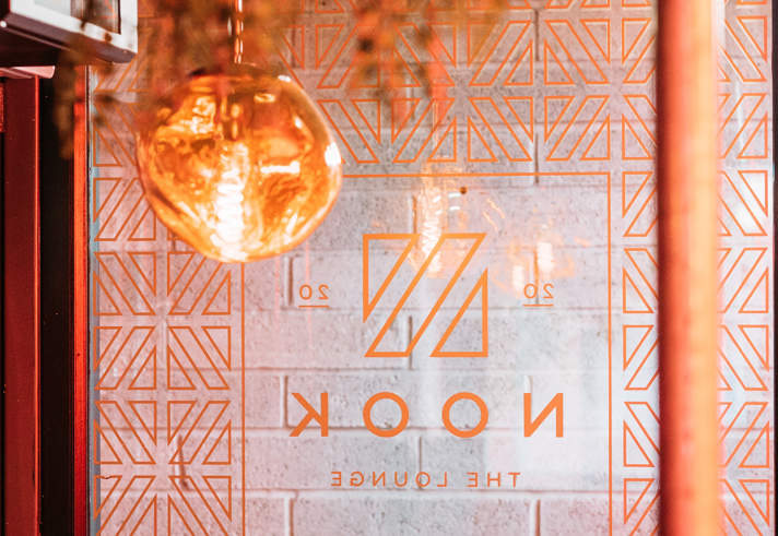 Nook logo painted on a wall.