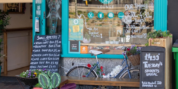 Entrance to The Chakra Lounge.