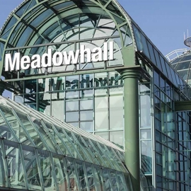 Part of the glass roof at the Meadowhall Shopping centre.