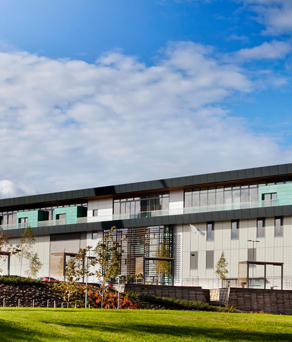 An exterior shot of The Nuclear Advanced Manufacturing Research Centre (NAMRC).
