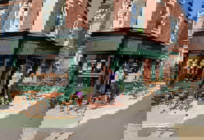 Exterior of Kopi & Chai.