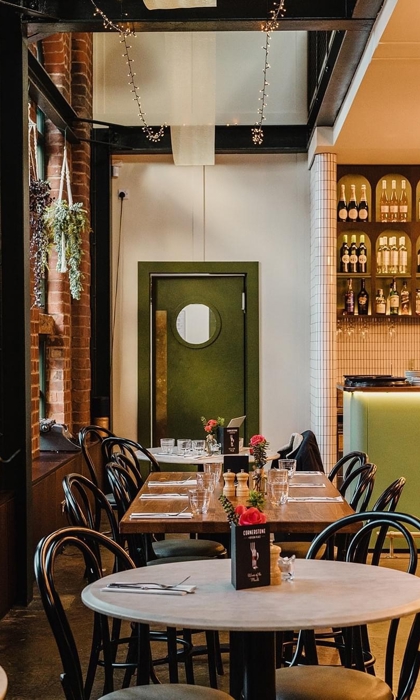 The interior of Cornerstone.