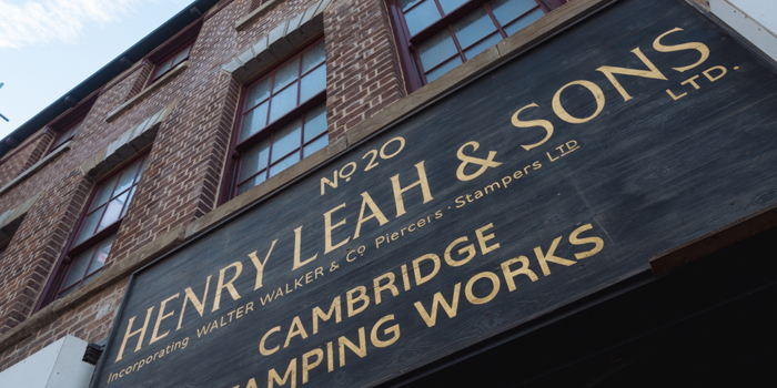 The sign above the entrance to Leah's Yard.