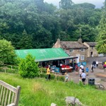 The exterior of the Forge Dam Cafe.