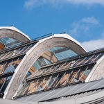 The exterior of the Sheffield Winter Garden.