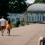 The Promenade Towards The Glass Pavillions At Sheffield Botanical Gardens