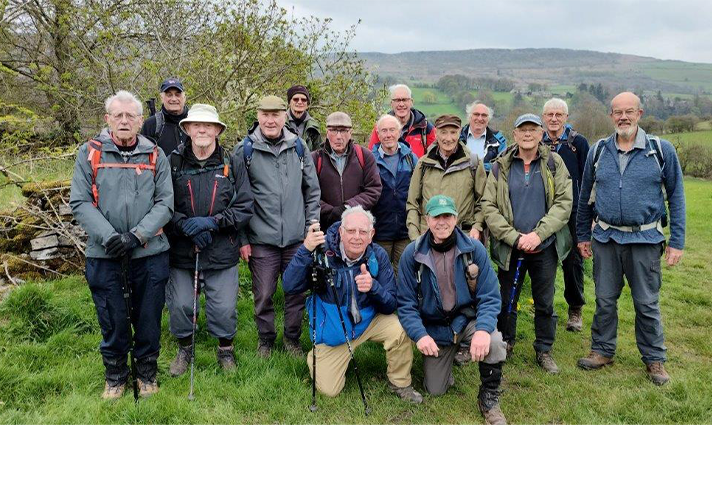 Members of the Wednesday Rambling Group Sheffield.